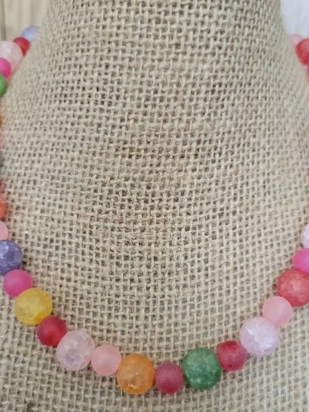 Rainbow & Pink Beaded Necklaces - Picture 3 of 3